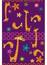 Оранжевый ковер детский FUNKY Giraffe a violet