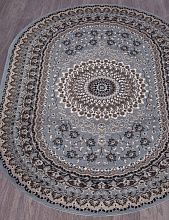 Ковер SIERRA-A D504 BLUE-BROWN 2 Овал