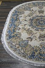 Ковер SHAHREZA d211 CREAM-BLUE Овал